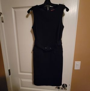Women's black belted dress size 6